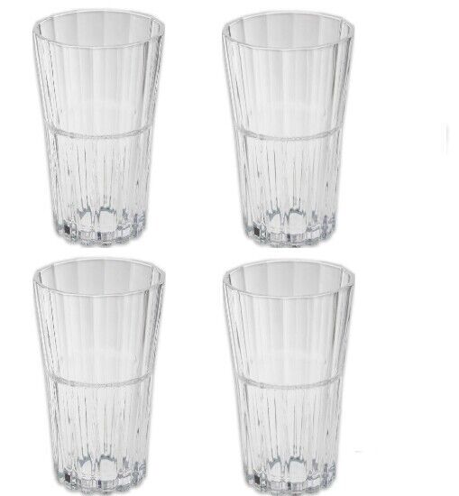 Pasabahce Trinkglas Longdrinkglas Kaltgetränke Criystallin Sword 350ML 4er Set