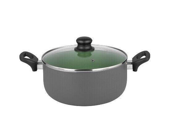 Michelino Bratentopf mit Deckel Serie Lara 20cm durchmesser grün