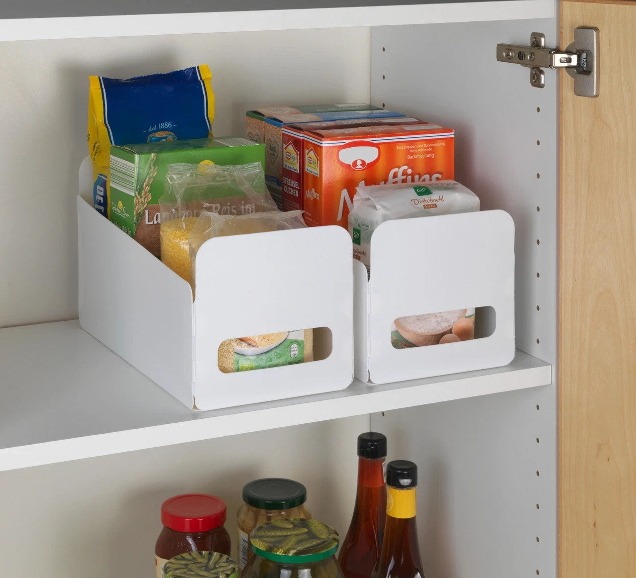 WENKO 3er Set Küchen Organizer Aufbewahrung Schrank Schubladen Ordnung Bad