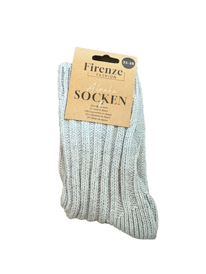 2er Set Kuschelige Wintersocken aus Alpakawolle für Damen und Herren im 2er Set