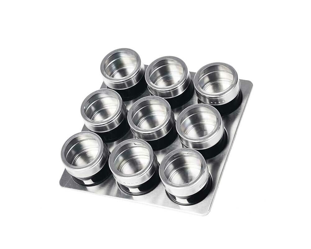 10tlg. Gewürzdosen-Set Metallic Black Schäfer