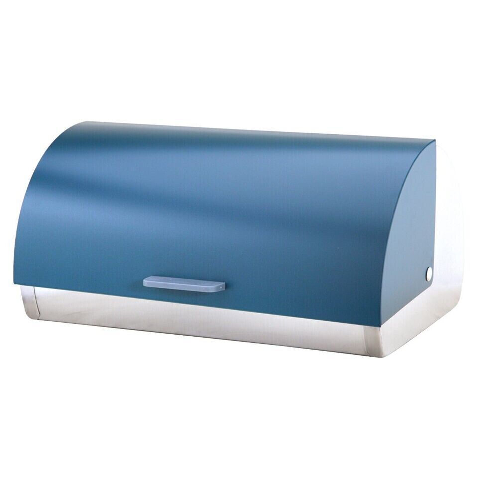 Edelstahl Brotkasten Rollbrotkasten Brotkiste Brotbehälter Versch. Farben Neu