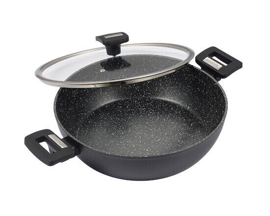 Schäfer Servierpfanne mit Glasdeckel Ø 28 cm Pfanne Bratpfanne