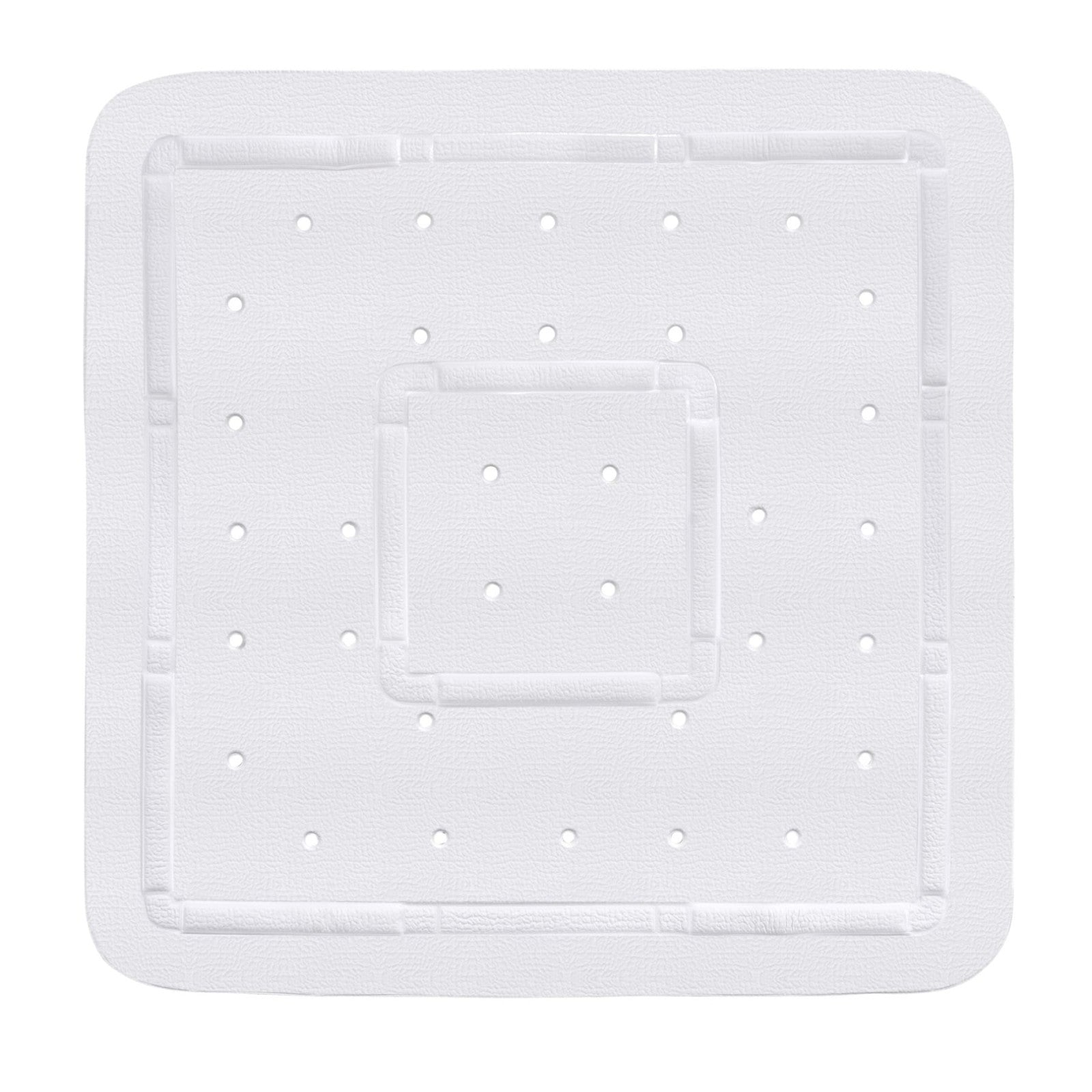 Wenko Duscheinlage rutschfest 55x55cm weiß quadratisch Kunststoff Bad
