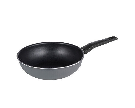 Wokpfanne Michelino Serie Lara grau/grün 24cm durchmesser