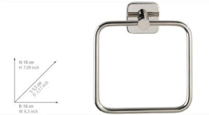 WENKO Handtuchring Halter Halterung Stange Handtücher Bad inklusive Schraubenset