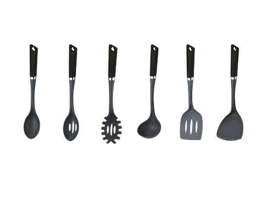 Set 7 tlg. mit Halterung Küchenbesteck Kochbesteck Küchenutensilien vers. Farben