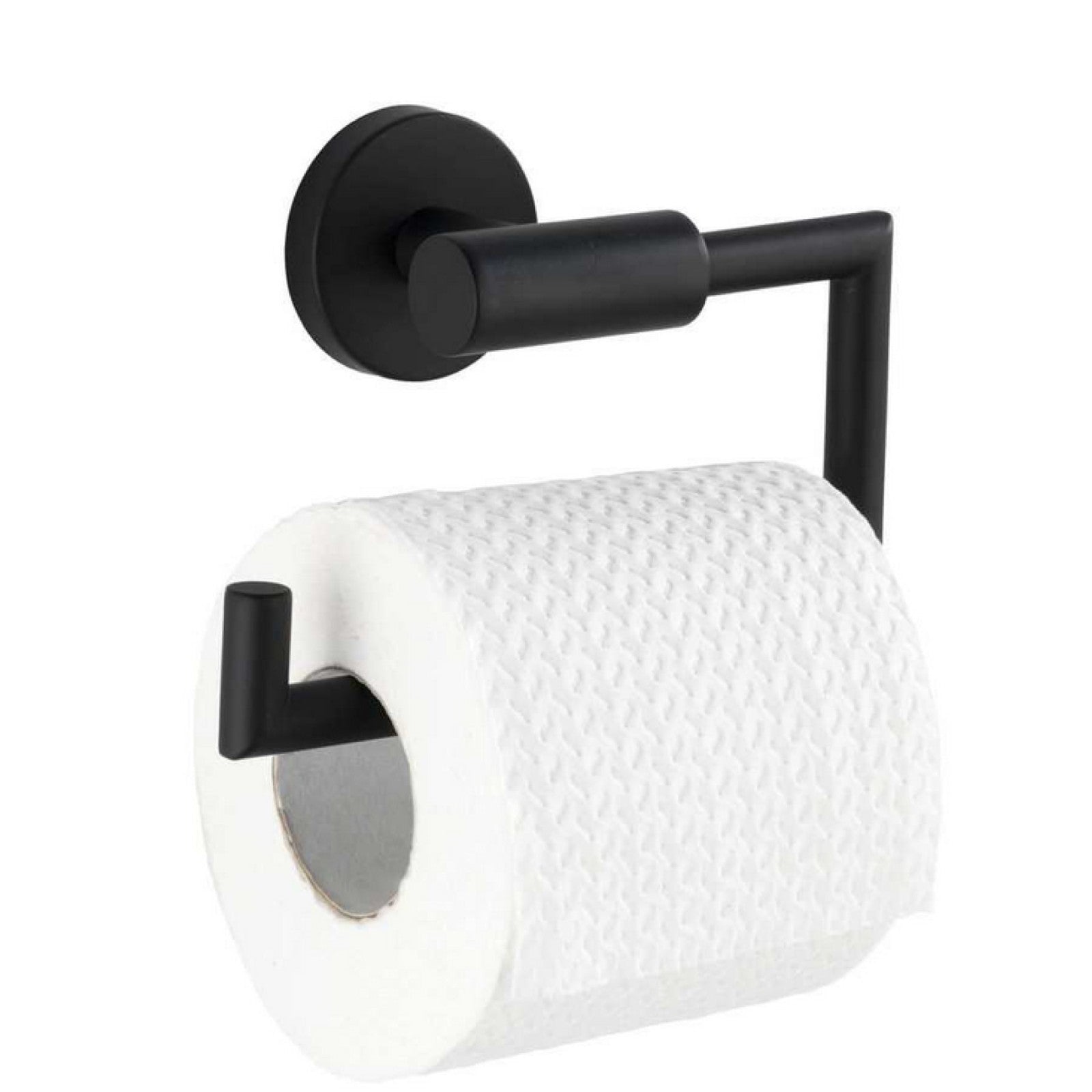 WENKO Toiletten Papier Halter Klo Rrollen BOSIO Black Bad Gäste WC Accessoires