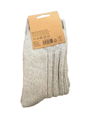 2er Set Kuschelige Wintersocken aus Alpakawolle für Damen und Herren im 2er Set