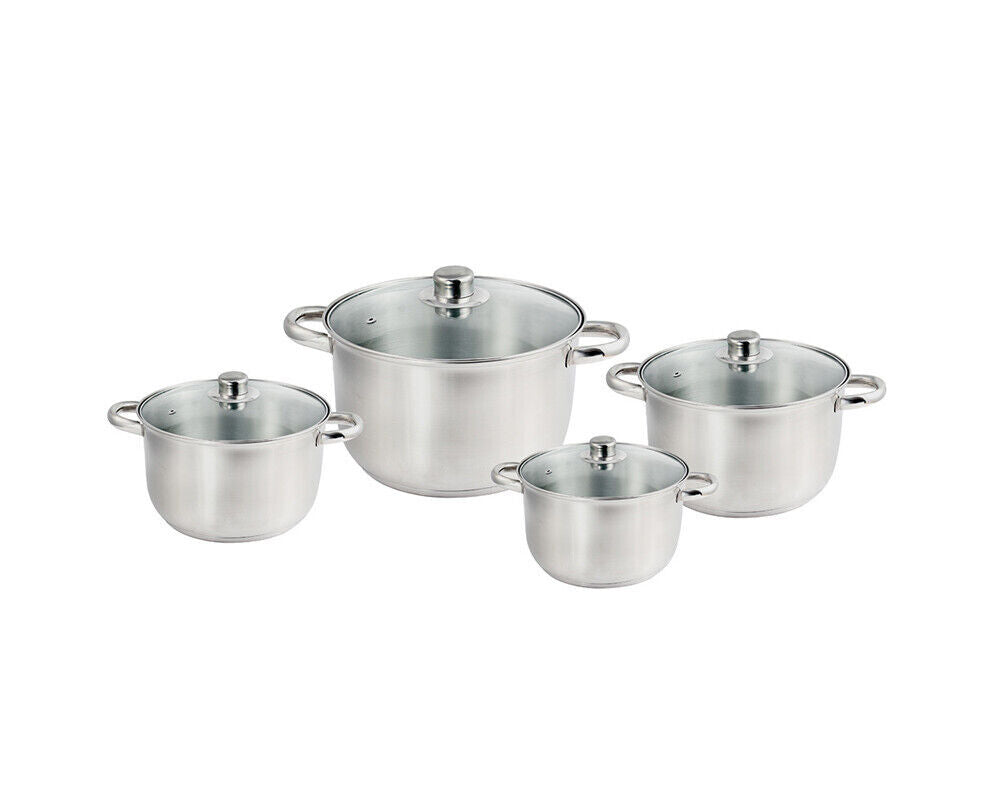 MICHELINO 8-tlg. Kochtopf-Set Edelstahl Kochset "Berlin"