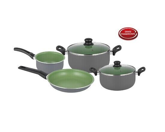 6-tlg. Kochtopf-Set Serie Lara grün
