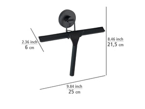 Duschabzieher Wenko Vacuum-Loc Dusche Abzieher Schwarz Duschkabinenabzieher