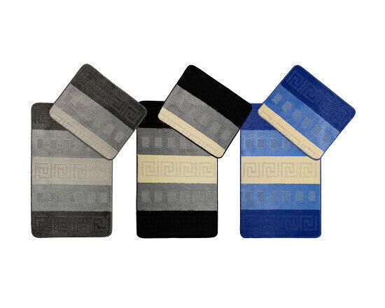 Michelino Badezimmergarnitur 2teilig verschiedene Farben 60x100cm + 50x60cm Set