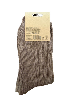 2er Set Kuschelige Wintersocken aus Alpakawolle für Damen und Herren im 2er Set