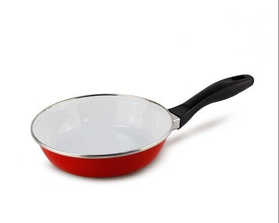 Schäfer Ø 24cm Pfanne Bratpfanne Pfanne Stielpfane rot