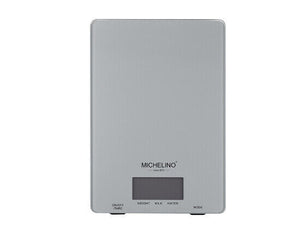 Michelino Küchenwaage schwarz/Weiß/Silber