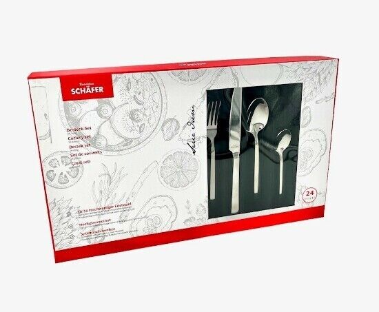 Besteckset 24 teilig Serie Irem für 6 Personen Edelstahl 18/10 Mehrzweck