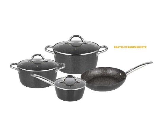 7-Teilig TopfSet Induktion Pfannen-Set Edelstahl Töpfe Antihaft Backofengeeignet