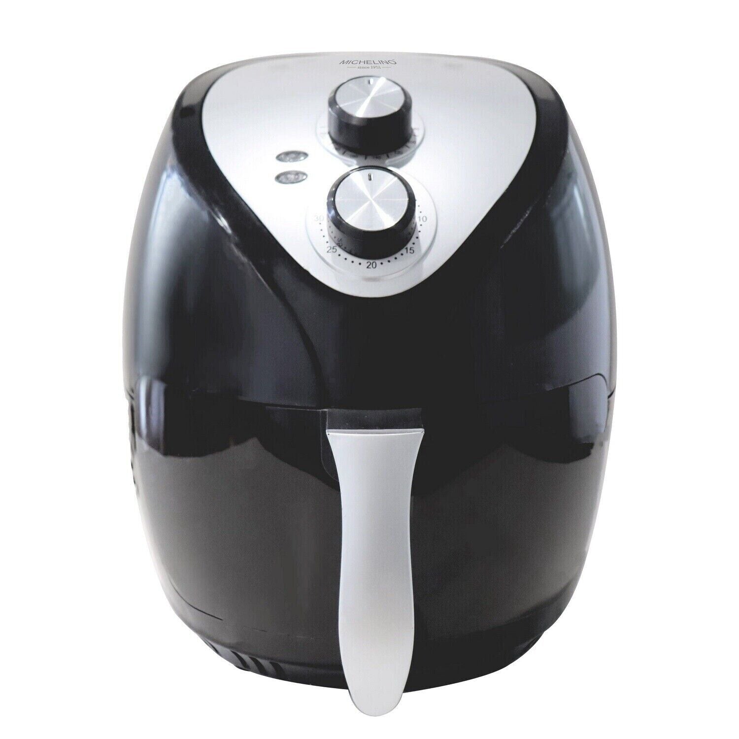 MICHELINO XL Heißluftfritteuse 3,2 Liter Heißluft-Fritteuse 1200 Watt Friteuse