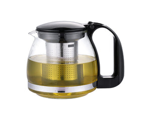 700 / 1200ml Glas-Teekanne+Edelstahl-Teesieb Glaskanne Teekännchen Tee-Kanne