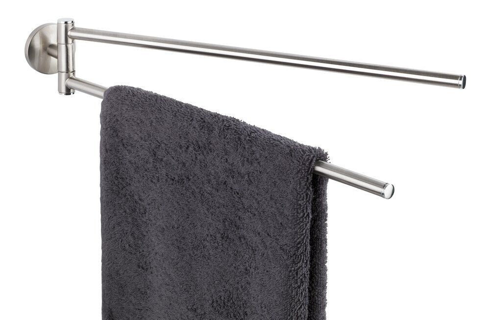 WENKO Handtuch Halter CUBA Stangen Chrom Ständer Wand Bad Aufhängung Gäste WC
