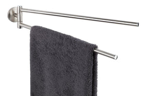 WENKO Handtuch Halter CUBA Stangen Chrom Ständer Wand Bad Aufhängung Gäste WC