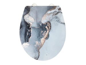 WENKO Kunststoff WC Sitz Licata mit Absenkautomatik Badezimmer Gäste WC