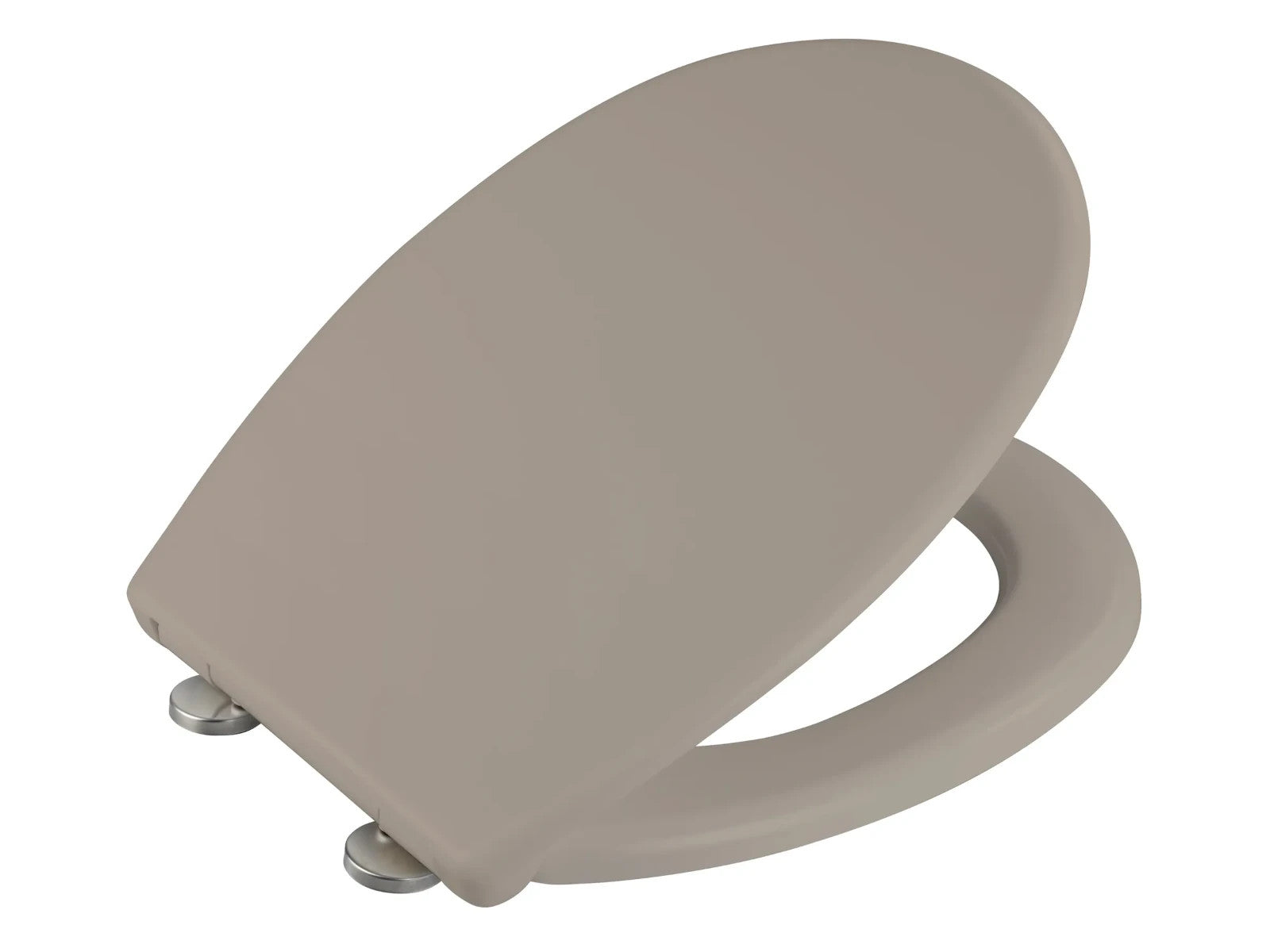 WENKO WC SITZ VORNO Absenkautomatik Toiletten Deckel Klo Brillen taupe Duroplast