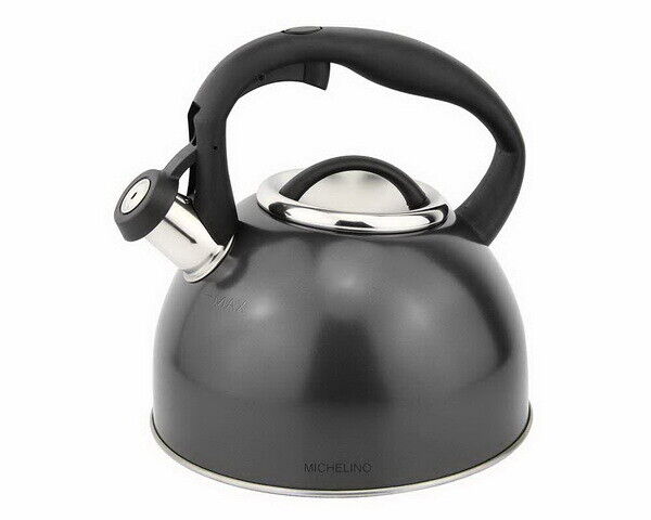 Michelino Edelstahl Teekessel Flötenkessel Wasserkocher Wasserzubereiter Kessel