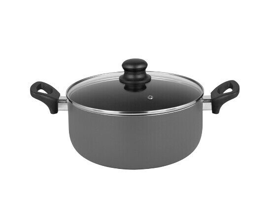 Michelino Bratentopf mit Deckel Serie Lara 28cm Durchmesser grün/grau