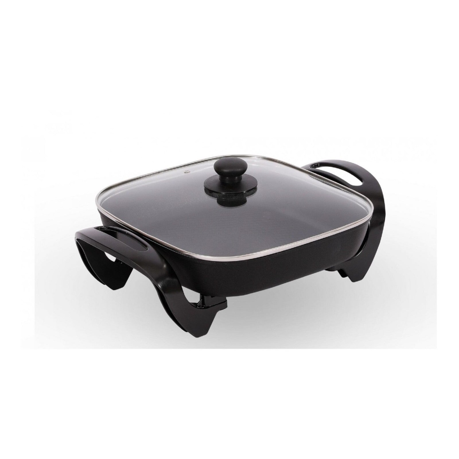 SCHÄFER Eckige Pizzapfanne 30x30cm Elektrische Pfanne 1500W Multipfanne