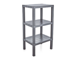 Michelino Regal Standregal Ablagefläche Abstellregal Holzoptik Grau Küchenregal