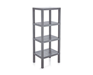 Michelino Regal Standregal Ablagefläche Abstellregal Holzoptik Grau Küchenregal