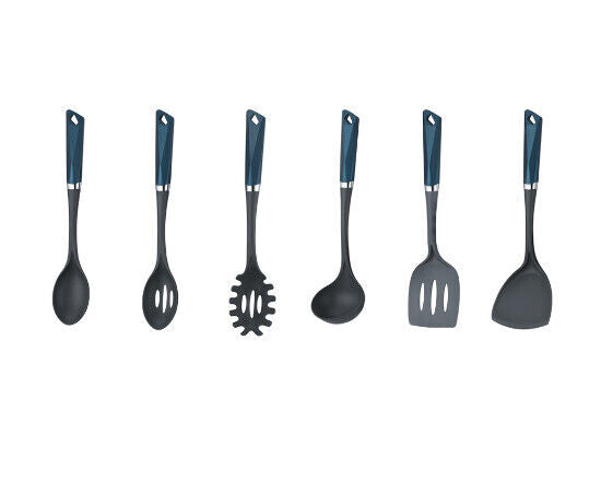 Set 7 tlg. mit Halterung Küchenbesteck Kochbesteck Küchenutensilien vers. Farben