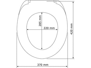 WC-Sitz Toilettensitz Toilettendeckel Klodeckel Absenkautomatik Slim-Line Mora