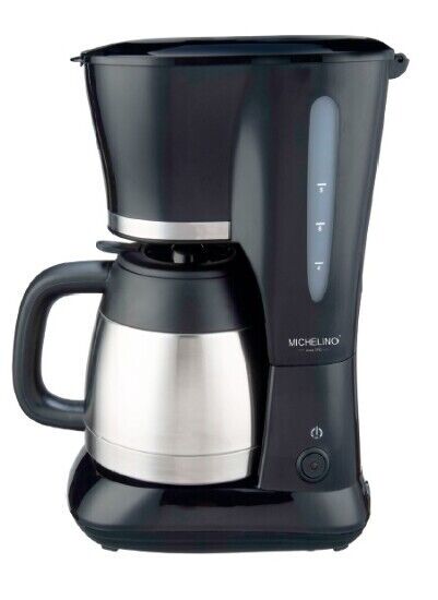MICHELINO 1 L Kaffeemaschine Kaffeeautomat mit Thermokanne Filterkaffeeautomat