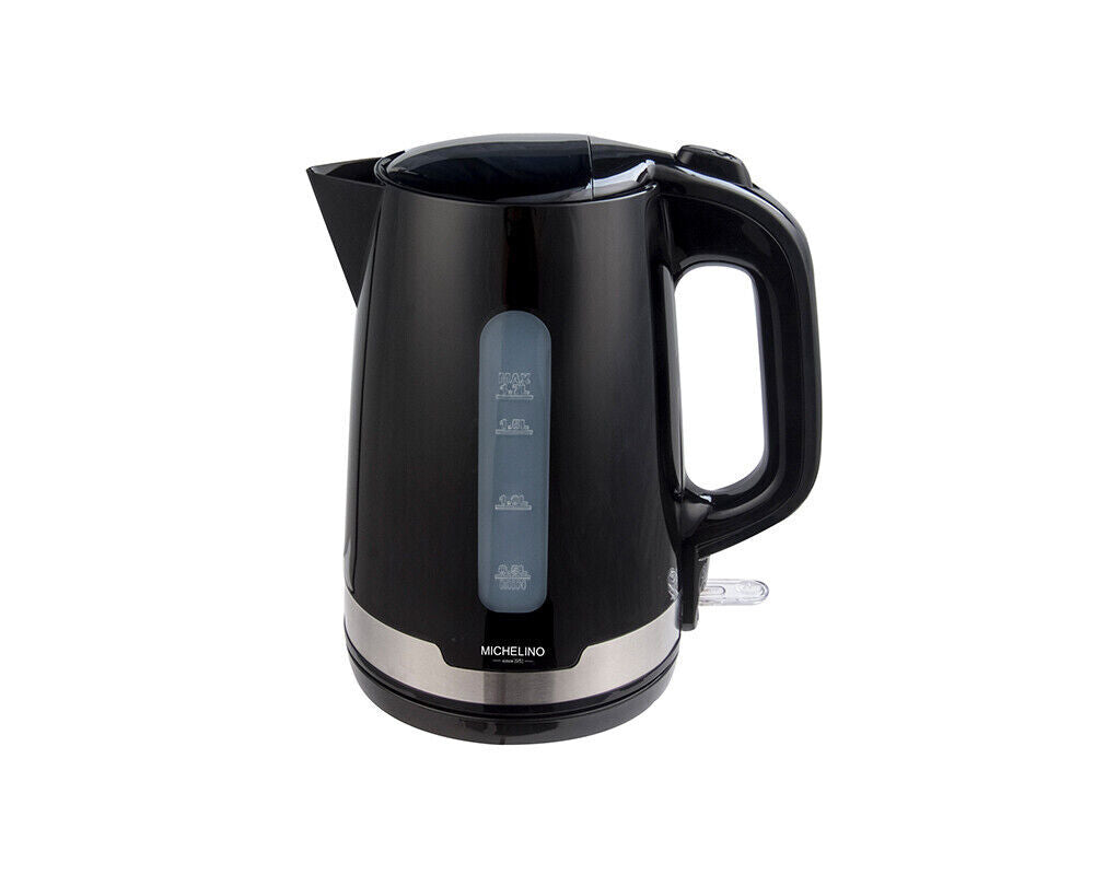 Michelino Wasserkocher mit Edelstahl Applikation 2200 Watt