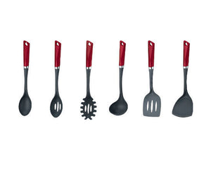 Set 7 tlg. mit Halterung Küchenbesteck Kochbesteck Küchenutensilien vers. Farben