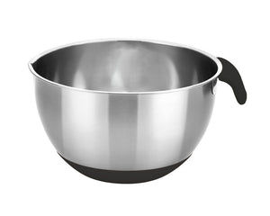 Michelino Edelstahl Rührschüssel Serie Tobias Rührschale mit Deckel Silikongr...