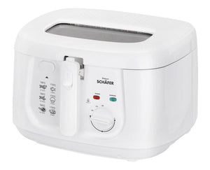 Kunststoff-Fritteuse 2,5 L, 1800W weiß, SCHÄFER