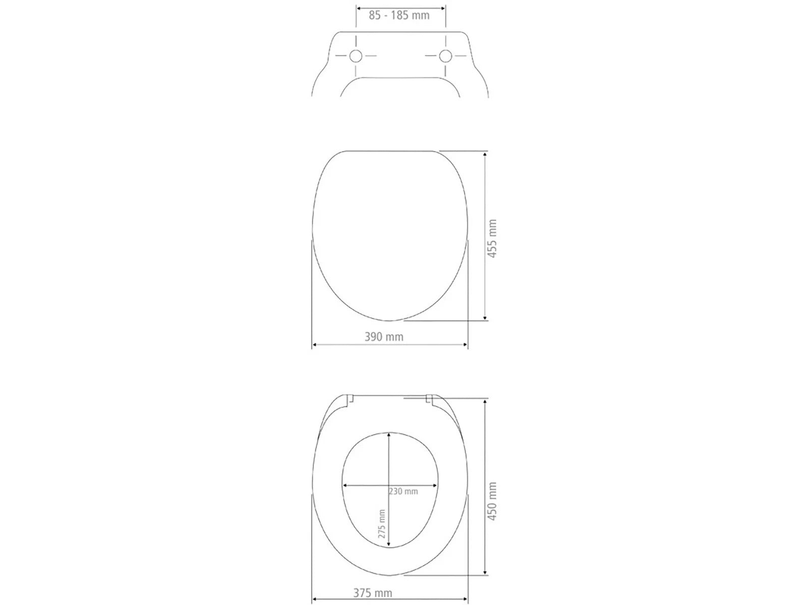 WENKO Premium WC SITZ BIRORI Absenkautomatik Toiletten Deckel Brillen Bad weiß