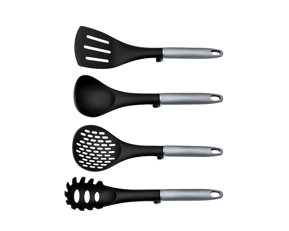 Schäfer Messerblock 10-tlg. Küchenhelfer Messerset Brotmesser Metallic Silber