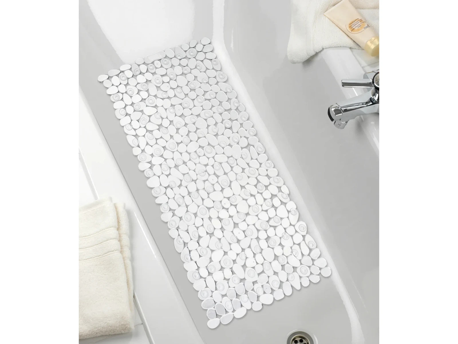 WENKO Wanneneinlage Paradise Transparent Anti-Rutsch Saugnäpfe 71x36 cm