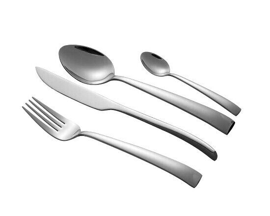 Schäfer Besteckset 24 teilig Menü Tafel Essbesteck 6 Personen Metallic silber