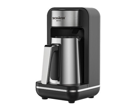 Elektrische Mokkamaschine Schäfer 4-6 Tassen Türkischer Kaffeekocher Edelstahl