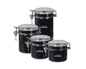 Schäfer 4tlg. Vorratsdosen-Set Metallic