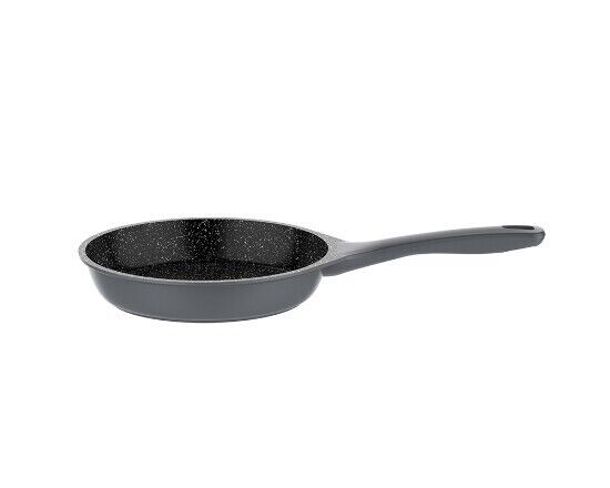 Antihaft Pfanne Bratpfanne 28cm 3L Indutkion Aluminium Beschichtung silber