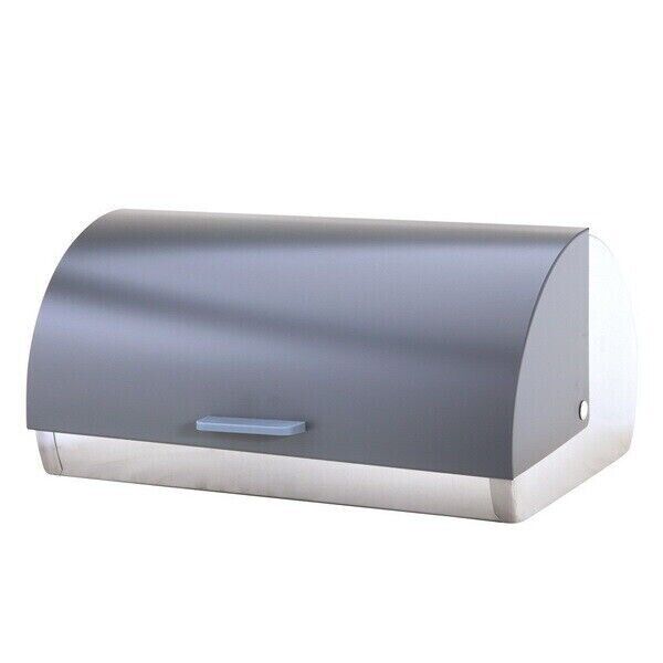 Edelstahl Brotkasten Rollbrotkasten Brotkiste Brotbehälter Versch. Farben Neu