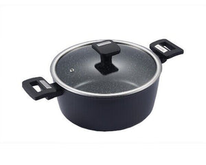 Schäfer Bratentopf mit Deckel Marble Black Ø 24cm