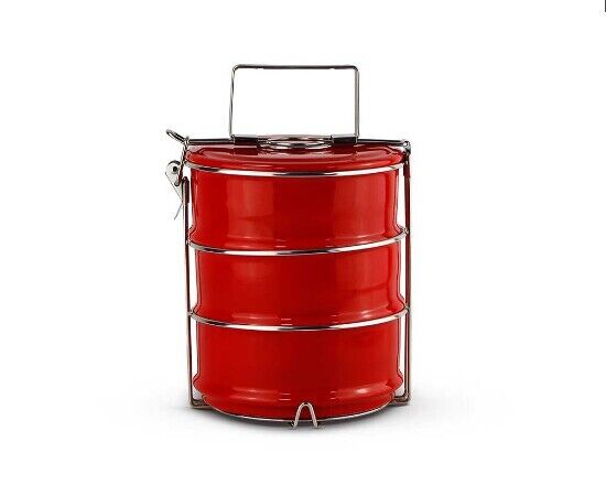 Schäfer 3-Etagen Lunchbox Metallic Red